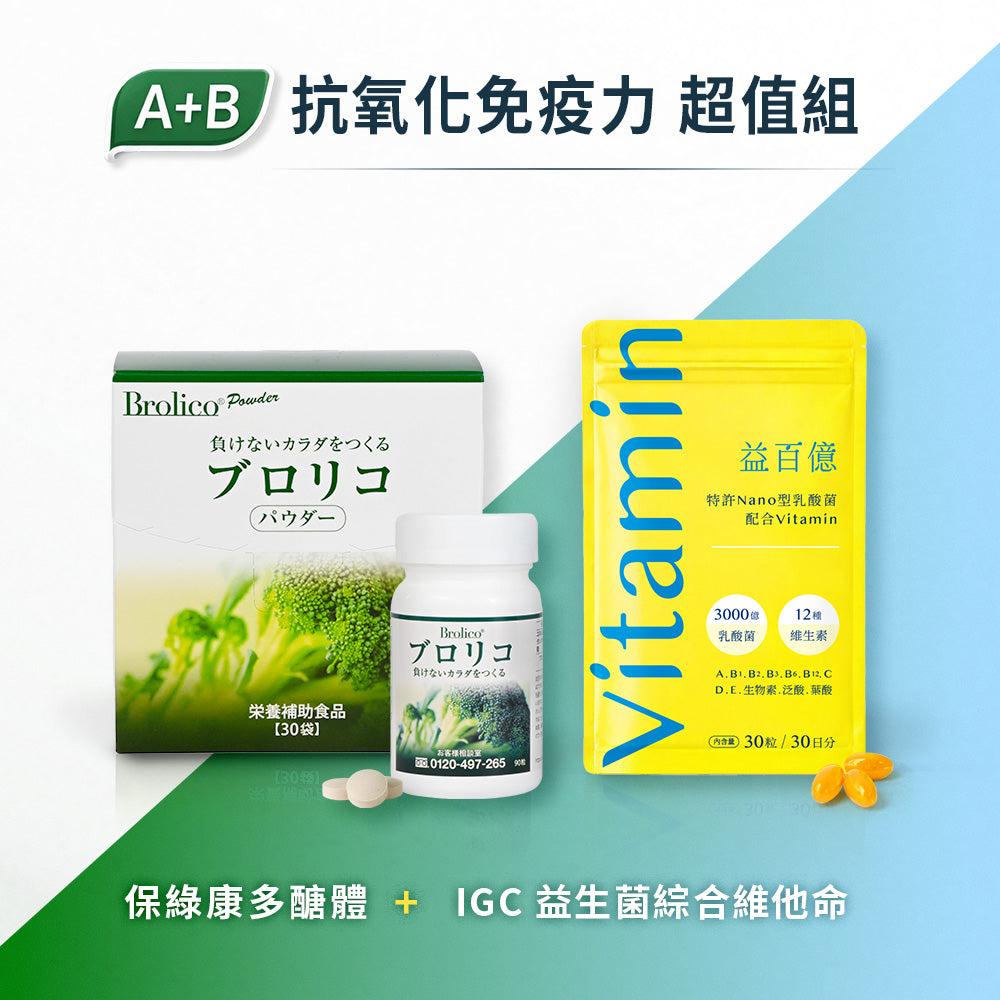 【免疫超值組】抗氧抗發炎 x 免疫強化