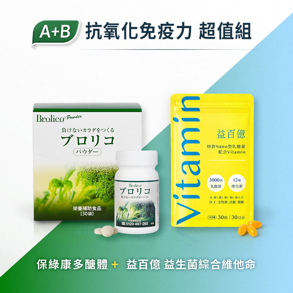 【免疫超值組】抗氧抗老 x 免疫強化